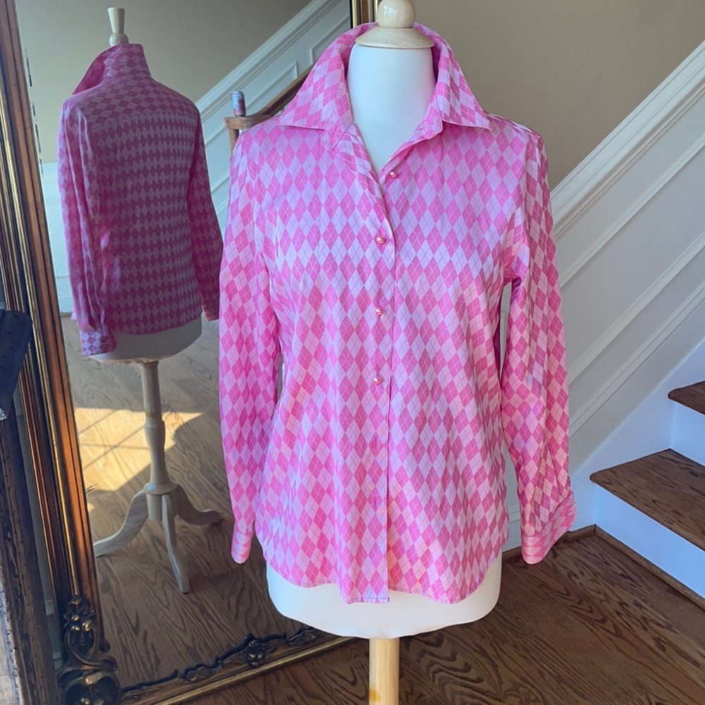 Foxcroft fitted blouse 🌸